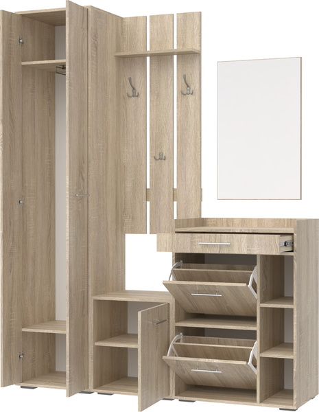 Секция в прихожую Кортекс-мебель Лара СП12
