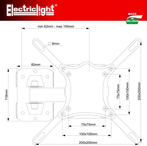 Кронштейн для телевизора Electriclight КБ-01-83