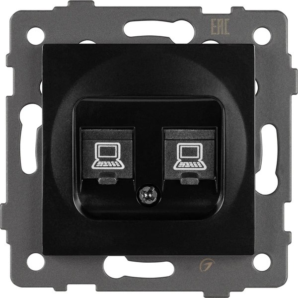 Розетка Arlight SCT-MPC2-PL-BK-V / 049853 - фото