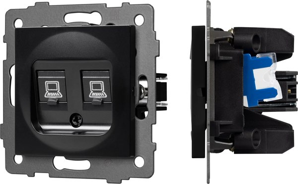 Розетка Arlight SCT-MPC2-PL-BK-V / 049853