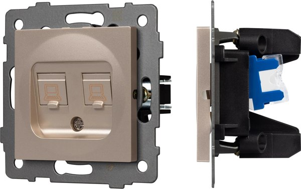 Розетка Arlight SCT-MPC2-PL-GD-V / 049850