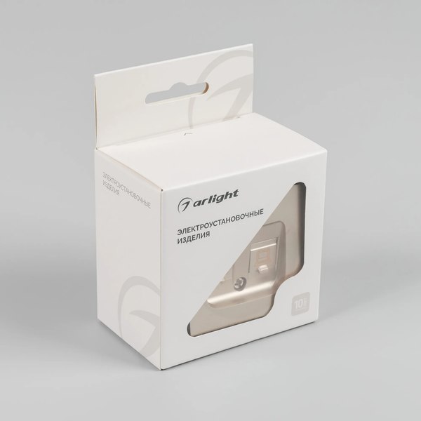 Розетка Arlight SCT-MPC2-PL-GD-V / 049850