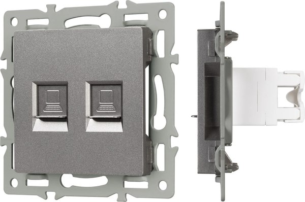 Розетка Arlight SCT-MPC2-PL-GR / 045338