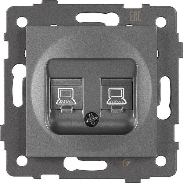 Розетка Arlight SCT-MPC2-PL-GR-V / 049851 - фото