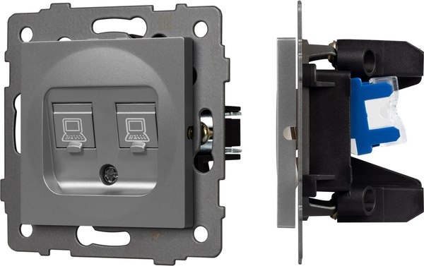 Розетка Arlight SCT-MPC2-PL-GR-V / 049851