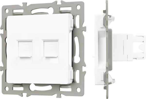 Розетка Arlight SCT-MPC2-PL-WH / 045336