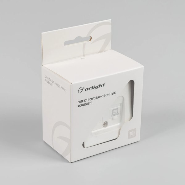 Розетка Arlight SCT-MPC2-PL-WH-V / 049854
