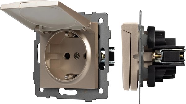 Розетка Arlight SCT-MCP-PL-GD-V / 049837