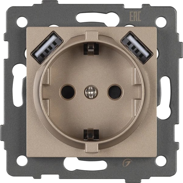 Розетка Arlight SCT-MUAA-PL-GD-V / 049821 - фото