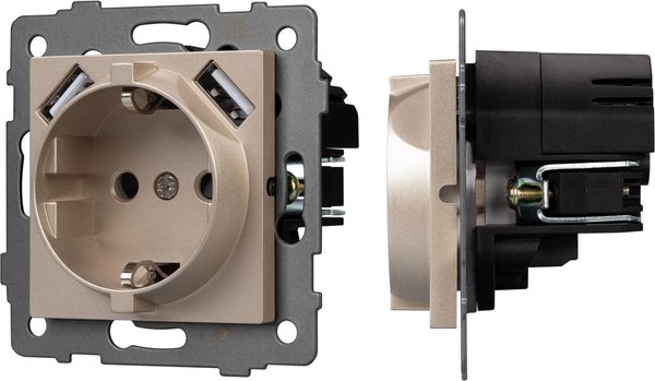 Розетка Arlight SCT-MUAA-PL-GD-V / 049821