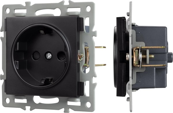 Розетка Arlight SCT-MEU1-PL-BK / 043731