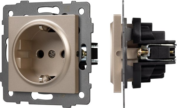 Розетка Arlight SCT-MEU1-PL-GD-V / 049817