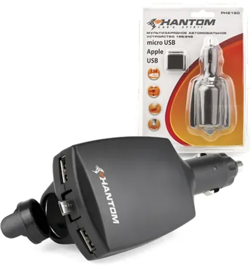 Зарядное устройство автомобильное Phantom PH2190 - фото
