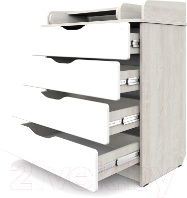 Комод пеленальный Атон Сириус-2 Wood 804 ПВХ