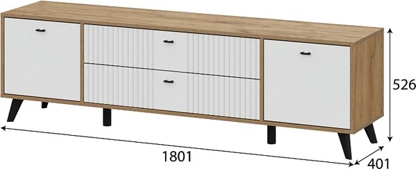 Тумба Arvento Милан К для телевидеоаппаратуры с ящиками