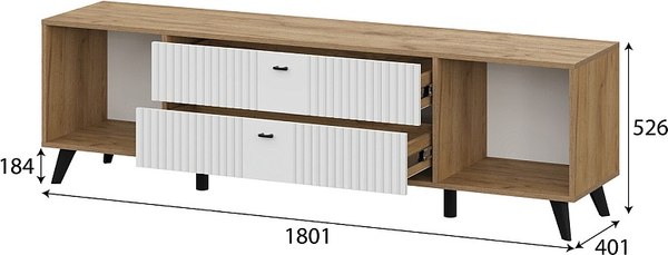 Тумба Arvento Милан К для телевидеоаппаратуры с ящиками