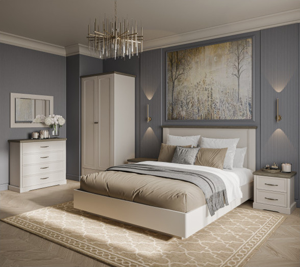 Двуспальная кровать Anrex Toscana 160 с ПМ - фото