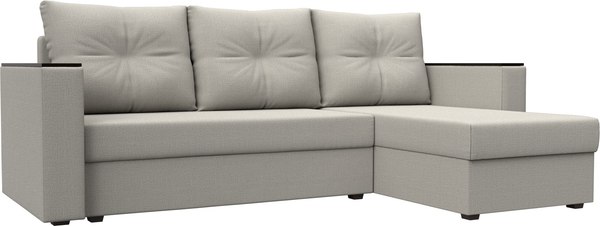 Диван угловой Лига Диванов Атланта без стола правый / 126164 - фото