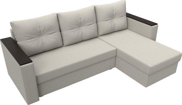 Диван угловой Лига Диванов Атланта без стола правый / 126164