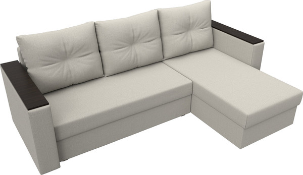 Диван угловой Лига Диванов Атланта без стола правый / 126164