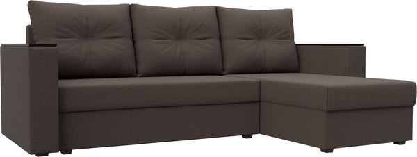 Диван угловой Лига Диванов Атланта без стола правый / 126166 - фото