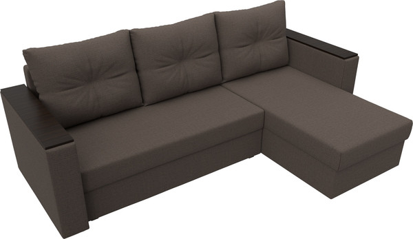 Диван угловой Лига Диванов Атланта без стола правый / 126166