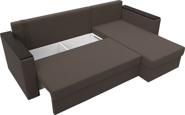 Диван угловой Лига Диванов Атланта без стола правый / 126166