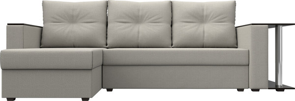 Диван угловой Лига Диванов Атланта со столом левый / 121162L