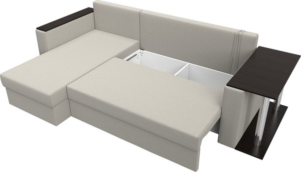 Диван угловой Лига Диванов Атланта со столом левый / 121162L