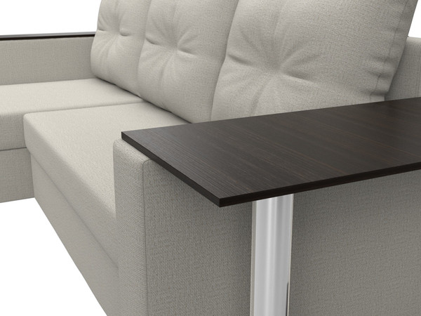 Диван угловой Лига Диванов Атланта со столом левый / 121162L