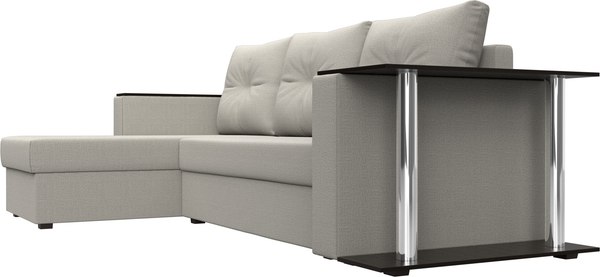 Диван угловой Лига Диванов Атланта со столом левый / 121162L