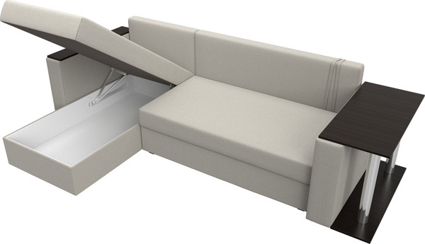 Диван угловой Лига Диванов Атланта со столом левый / 121162L