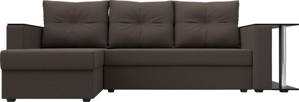 Диван угловой Лига Диванов Атланта со столом левый / 121163L