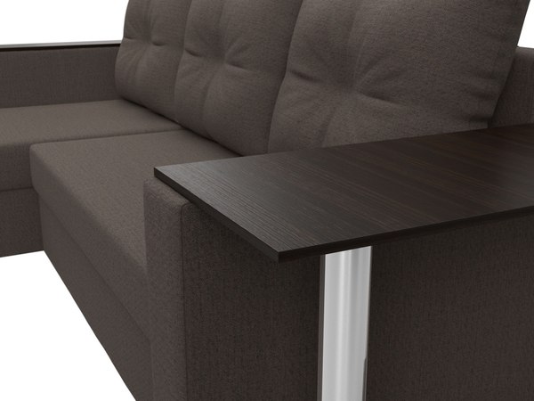 Диван угловой Лига Диванов Атланта со столом левый / 121163L