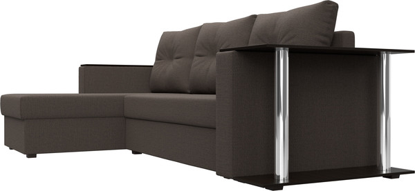 Диван угловой Лига Диванов Атланта со столом левый / 121163L