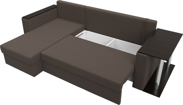 Диван угловой Лига Диванов Атланта со столом левый / 121163L