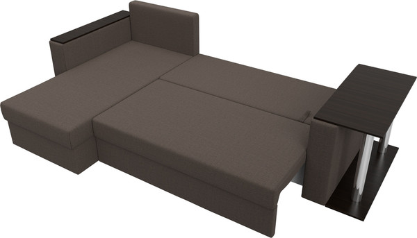 Диван угловой Лига Диванов Атланта со столом левый / 121163L