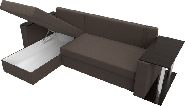 Диван угловой Лига Диванов Атланта со столом левый / 121163L