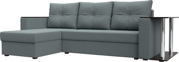 Диван угловой Лига Диванов Атланта со столом левый / 121164L - фото