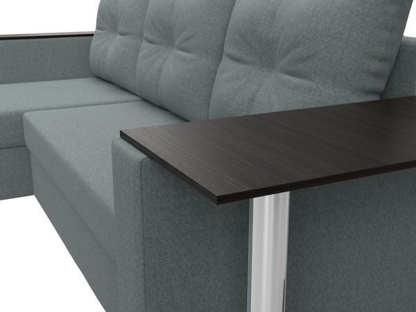 Диван угловой Лига Диванов Атланта со столом левый / 121164L