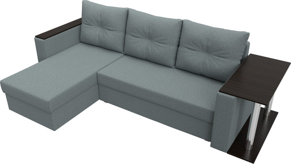Диван угловой Лига Диванов Атланта со столом левый / 121164L