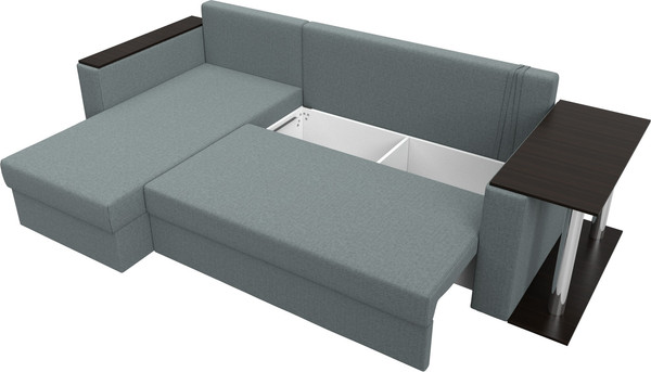 Диван угловой Лига Диванов Атланта со столом левый / 121164L