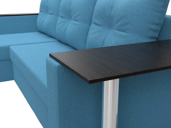 Диван угловой Лига Диванов Атланта со столом левый / 121165L