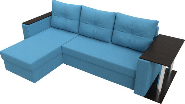 Диван угловой Лига Диванов Атланта со столом левый / 121165L