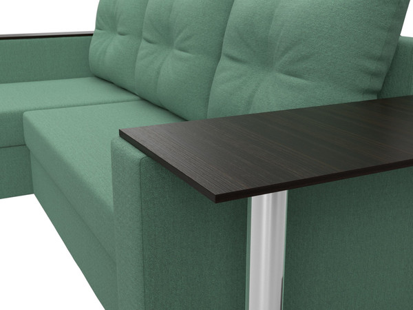 Диван угловой Лига Диванов Атланта со столом левый / 121166L