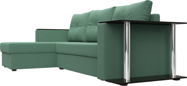 Диван угловой Лига Диванов Атланта со столом левый / 121166L