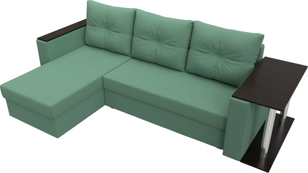 Диван угловой Лига Диванов Атланта со столом левый / 121166L