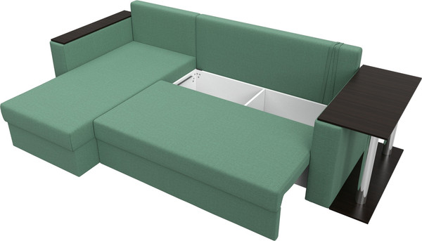 Диван угловой Лига Диванов Атланта со столом левый / 121166L