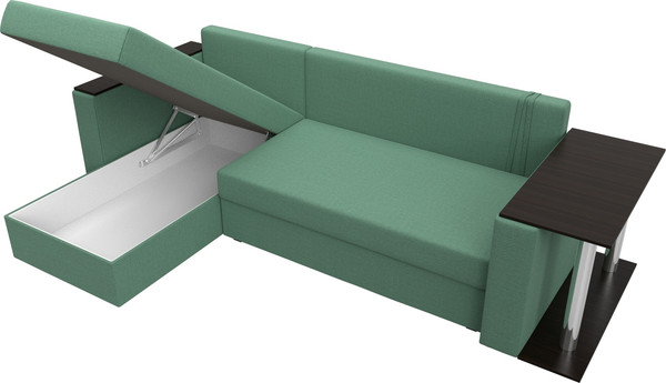 Диван угловой Лига Диванов Атланта со столом левый / 121166L