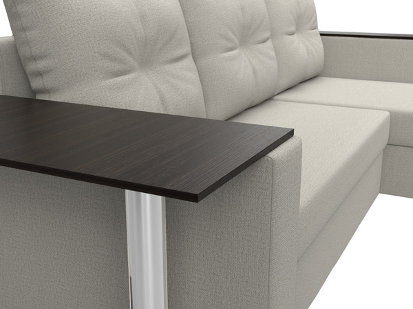 Диван угловой Лига Диванов Атланта со столом правый / 121162